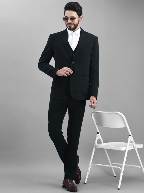 Canary London Men Slim-Fit Single-Breasted Three-Piece Formal Suit - Image 7