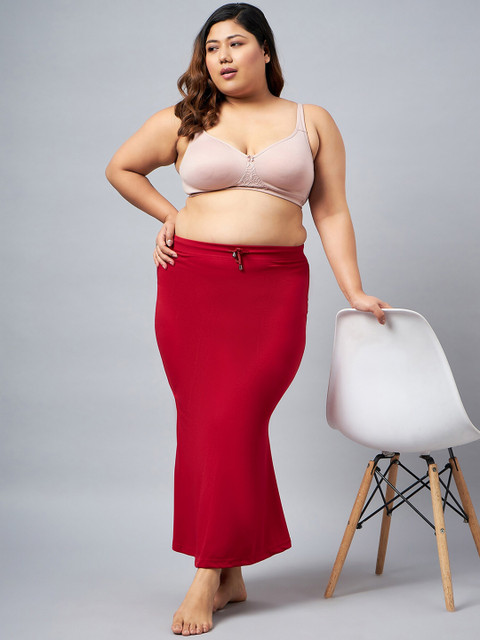 Curves By ZeroKaata Plus Size Mermaid Fit Saree Shapewear Petticoat - Image 6