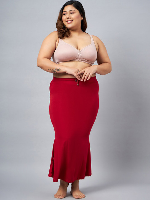 Curves By ZeroKaata Plus Size Mermaid Fit Saree Shapewear Petticoat - Image 5