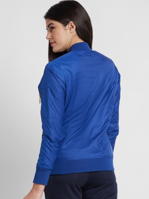 Being Human Women Blue Bomber Jacket - Image 4