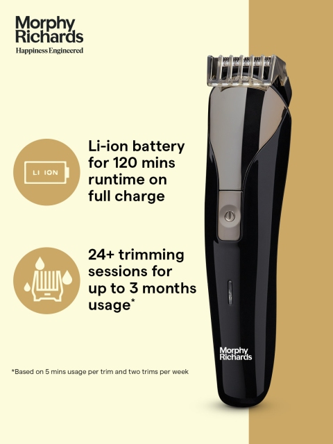Morphy Richards AstonX BT2220 Fast Charge Beard Trimmer - Black - Image 3