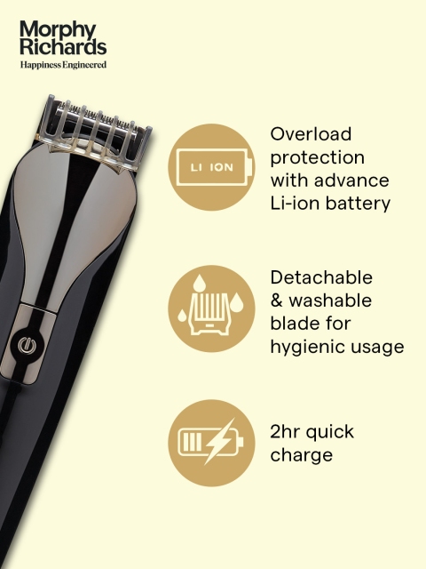 Morphy Richards AstonX BT2220 Fast Charge Beard Trimmer - Black - Image 5