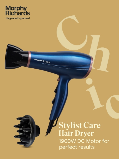 Morphy Richards Stylist Care HD192DC 1900W Hair Dryer - Blue - Image 2