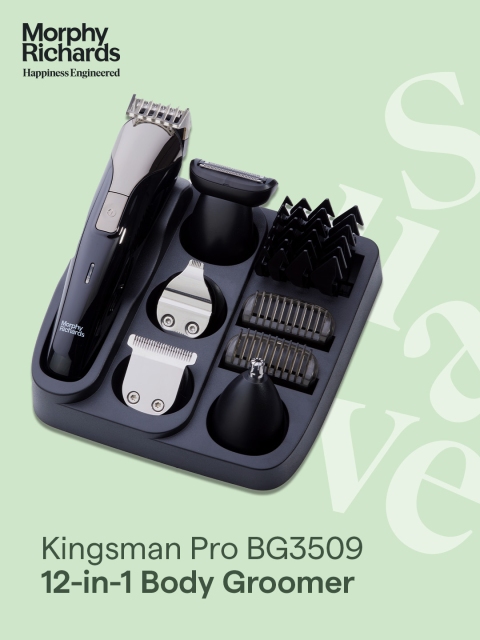 Morphy Richards Kingsman Pro BG3509 12-in-1 Body Groomer - Black - Image 2