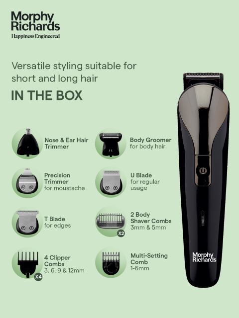 Morphy Richards Kingsman Pro BG3509 12-in-1 Body Groomer - Black - Image 4