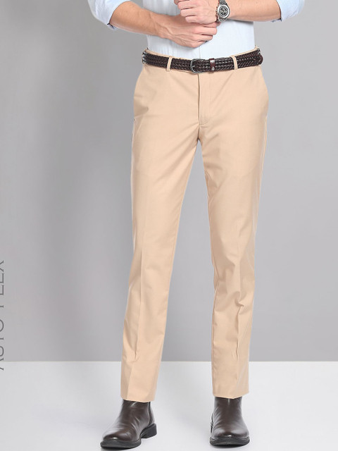AD By Arvind Men Slim Fit Twill Formal Trousers - Image 3