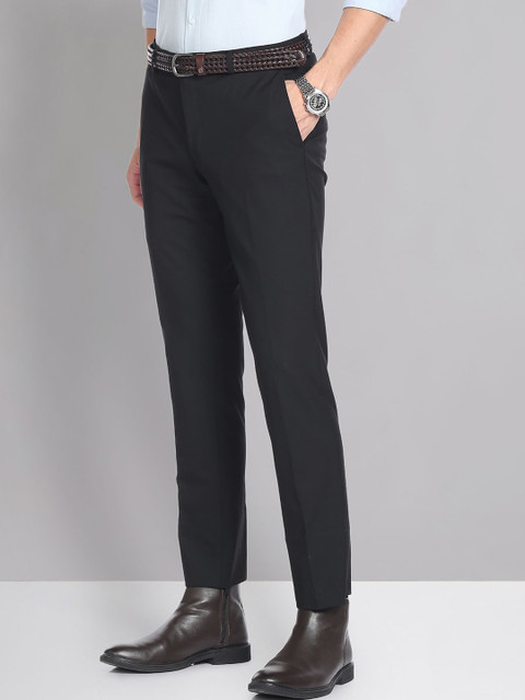 AD By Arvind Men Slim Fit Twill Formal Trousers - Image 3
