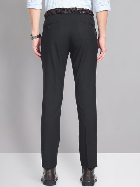 AD By Arvind Men Slim Fit Twill Formal Trousers - Image 4