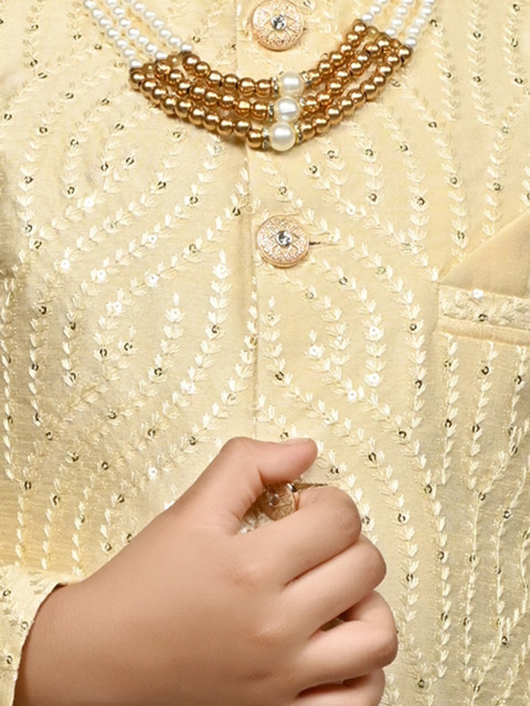 ahhaaaa Boys Embroidered Indo-Western Sherwani Set - Image 2
