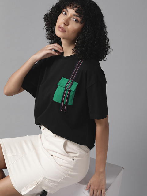 The Roadster Lifestyle Co. Contrast Pocket Cotton T-shirt