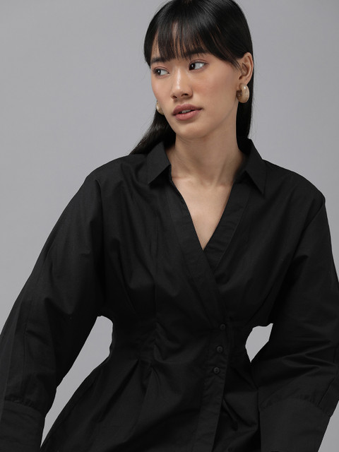 The Roadster Life Co. Cotton Wrap Style Casual Shirt