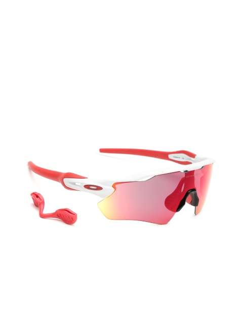OAKLEY Men UV Protected Red Lens Rectangle Sunglasses - 0OO920892080538