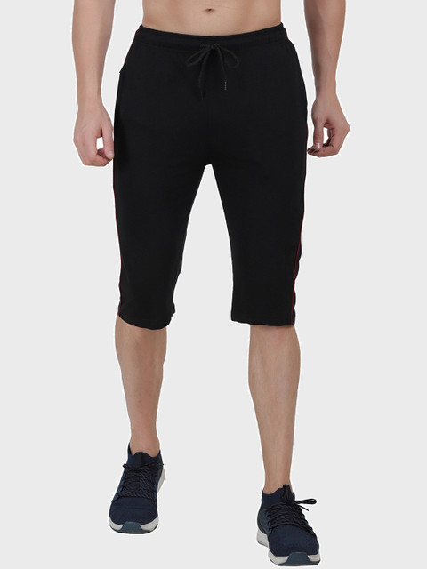T.T. Men Black Sports Shorts