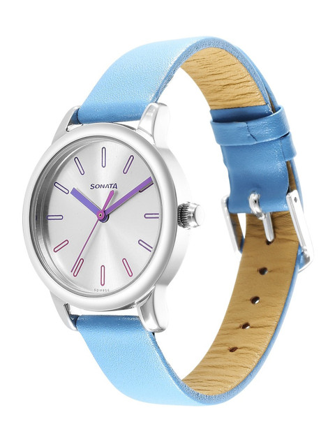 Sonata Splash Quartz Analog With Silver Dial Watch For Women - Ns8178sl01 - Image 2