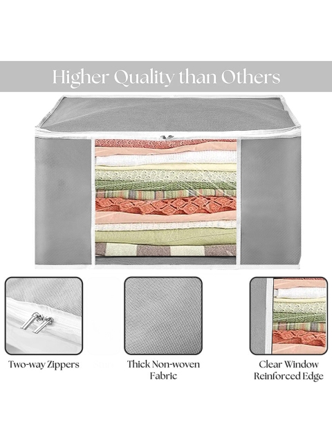 atorakushon Grey 12 Pieces Clothes Storage Bag Organizers - Image 7