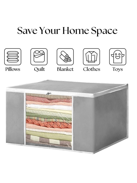 atorakushon Grey 12 Pieces Clothes Storage Bag Organizers - Image 5