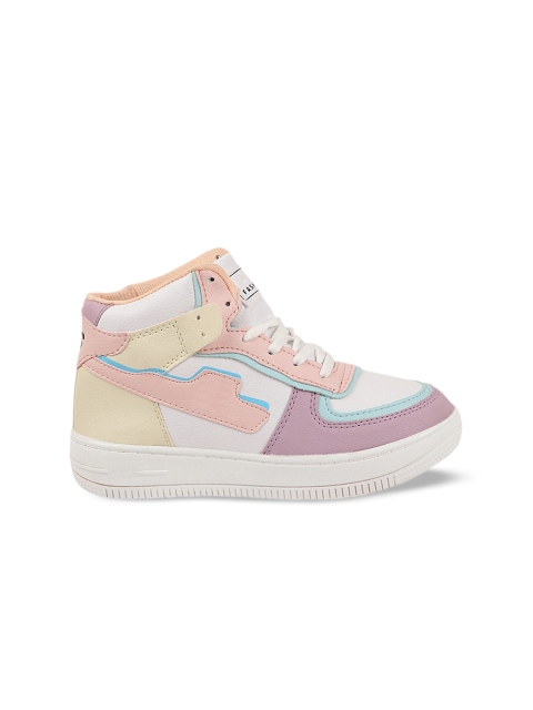 Shoetopia Women Colourblocked Lightweight Mid-Top Sneakers - Image 4