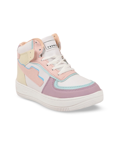 Shoetopia Women Colourblocked Lightweight Mid-Top Sneakers - Image 2