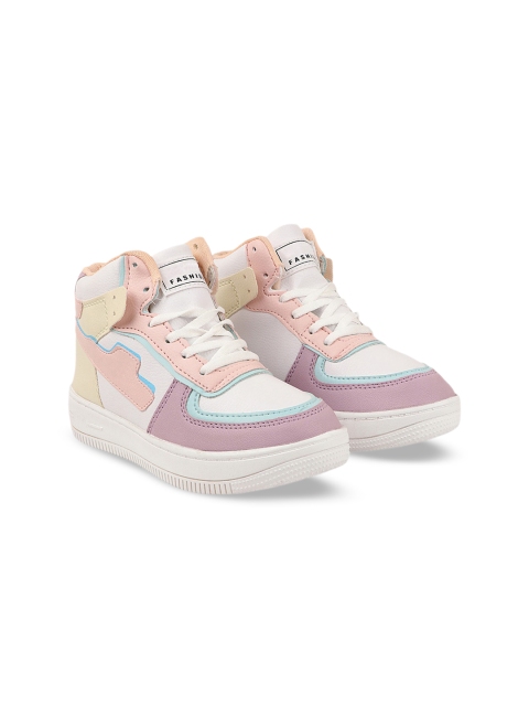 Shoetopia Women Colourblocked Lightweight Mid-Top Sneakers - Image 7