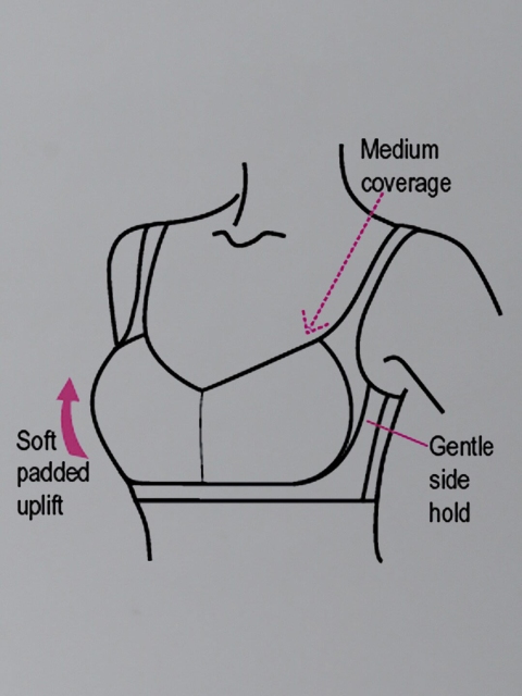 Enamor Padded Non-Wired Full Coverage Ultimate Softness Bamboo Cotton T-Shirt Bra - Image 6