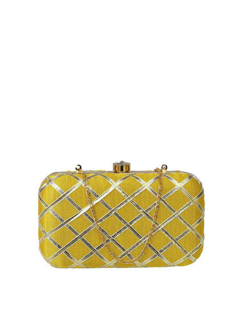 FRINGES Embellished Box Clutch