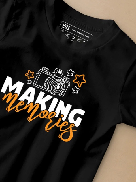 BE AWARA Infant Kids Typography Printed Cotton T-shirt - Image 3