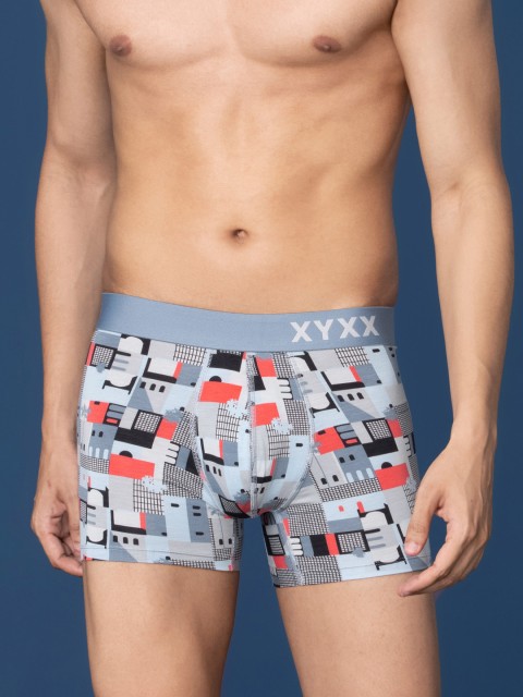 XYXX Men Printed Urbane Micro Modal Trunks