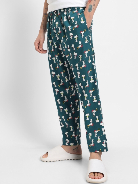 Bewakoof Blue All Over Printed Pyjamas - Image 3
