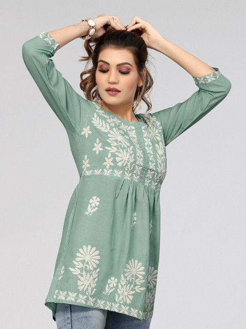 Winza Designer Floral Embroidered Top - Image 3
