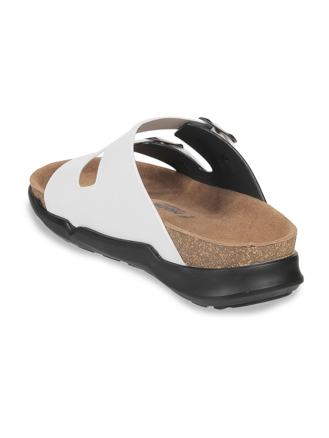 Mochi Men Two Strap Leather Comfort Sandals With Buckle Detail - Image 2