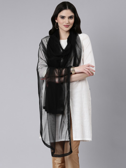 Rani Saahiba Solid Net Dupatta
