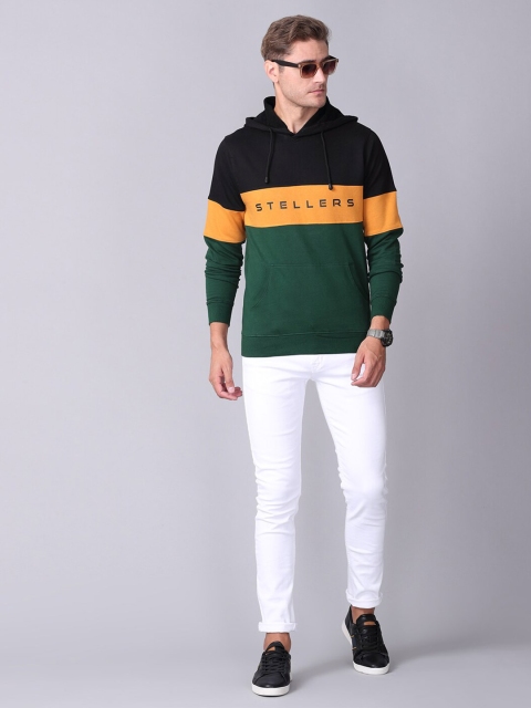 STELLERS Colourblocked Full Sleeve Hooded Sweatshirt - Image 5