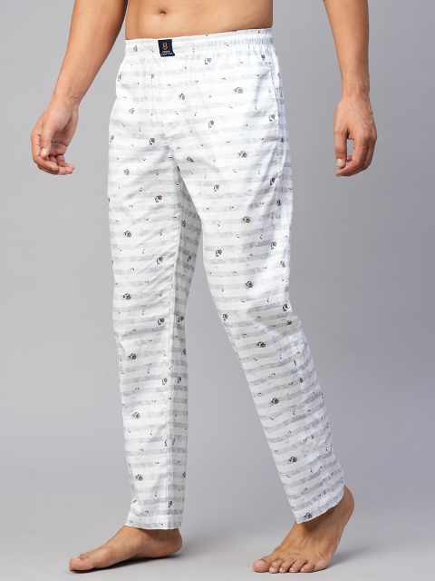 URBAN SCOTTISH Men Printed Cotton Lounge Pants - Image 3