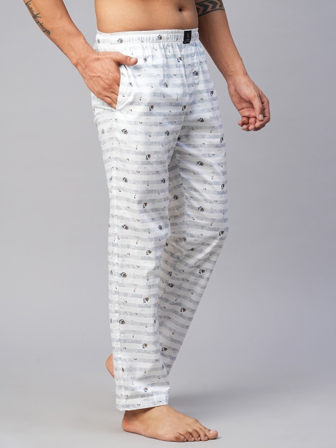 URBAN SCOTTISH Men Printed Cotton Lounge Pants - Image 2