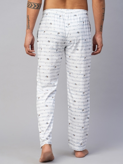 URBAN SCOTTISH Men Printed Cotton Lounge Pants - Image 4