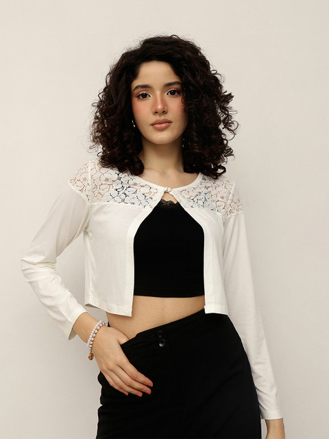 Espresso Open Front Casual Shrug