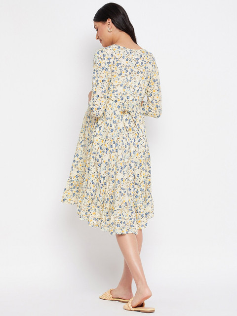 Hypernation Floral Printed Feeding & Maternity Fit & Flare Dress - Image 5