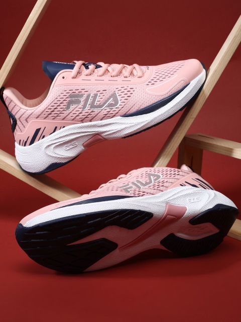 FILA Women Mesh Lace-Up Running Shoes