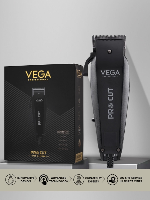 VEGA PROFESSIONAL VPVHC-03 Pro Cut Corded Hair Clipper - Black - Image 8