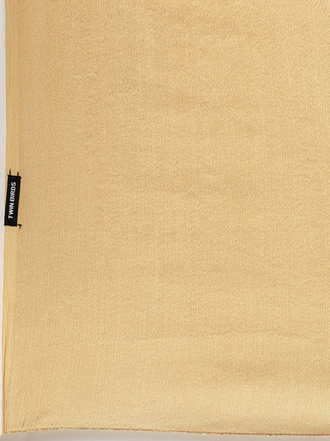 TWIN BIRDS Solid Lightweight Shimmer Dupatta - Image 2