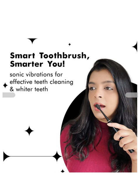 Perfora Set of 2 ETB V2 Sonic Technology Electric Toothbrush- Dark Night & Moonstone White - Image 4