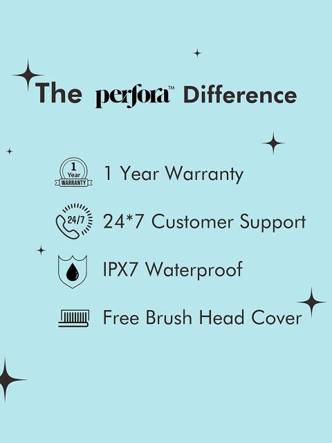 Perfora Set of 2 Electric Truth Toothbrush - Charcoal Grey & Ocean Blue - Image 4