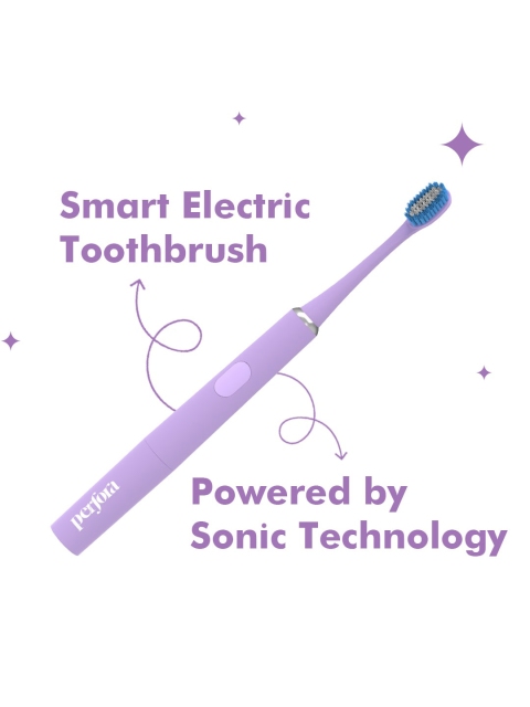 Perfora Set of 2 Waterproof Electric Toothbrush - Sunshine Yellow & Lilac Lavender - Image 3