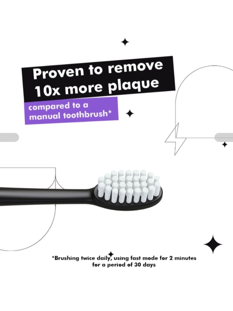Perfora Sonic Smart Electric Toothbrush with 2 Brush Heads - Dark Night - Image 4
