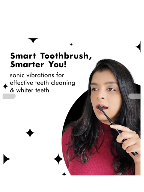 Perfora Sonic Smart Electric Toothbrush with 2 Brush Heads - Dark Night - Image 5
