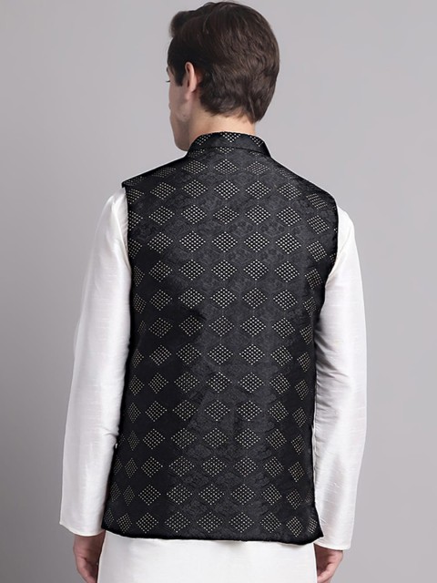 Jompers Woven Design Nehru Jacket - Image 4