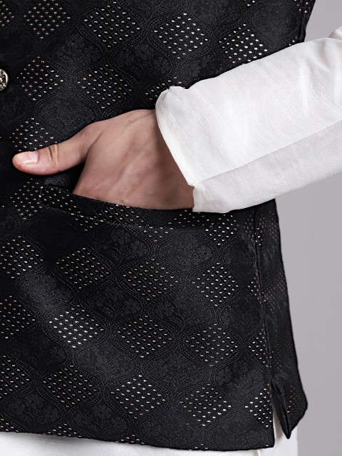 Jompers Woven Design Nehru Jacket - Image 6