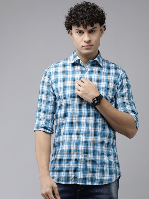 U.S. Polo Assn. Tailored Fit Checked Pure Cotton Casual Shirt - Image 4