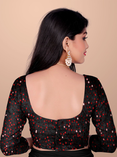 APNISHA Girls Sequinned Ready to Wear Saree - Image 6