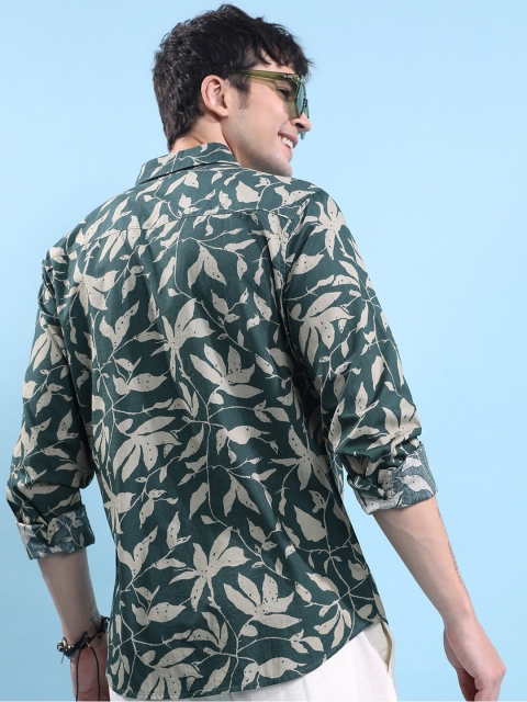 KETCH Slim Fit Floral Printed Cotton Casual Shirt - Image 5